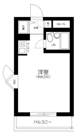 大久保駅 徒歩2分 4階の物件間取画像